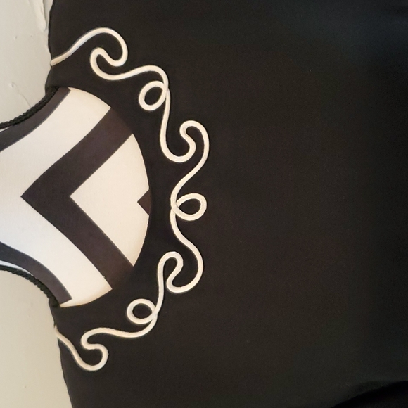 Vintage Positive Attitude Black Lined Dress 9/10 - Picture 5 of 8